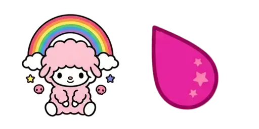 My Sweet Piano and Rainbow Cursor — My Melody Universe Cursor Pack – Free Kawaii Mouse Cursors | CoolStyles