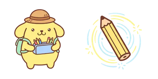 Pompompurin Back to School Cursor — Pompompurin Cursor Pack – Cute Aesthetic Mouse Cursors