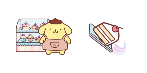 Pompompurin Little Bakery Cursor — Pompompurin Cursor Pack – Cute Aesthetic Mouse Cursors