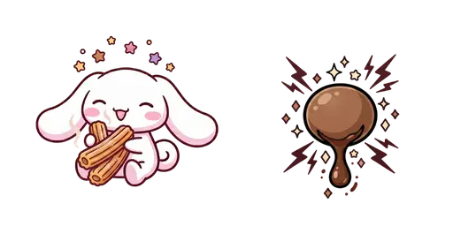 Cinnamoroll & Churros Cursor — Cinnamoroll Cursor Pack – Cute Aesthetic Mouse Cursors