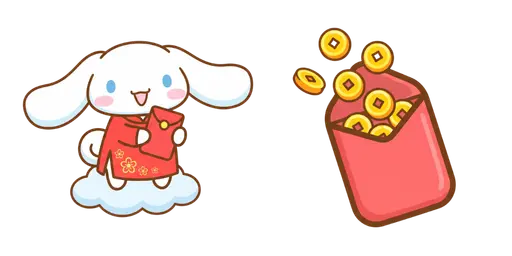 Cinnamoroll Lunar New Year & Lucky Money Cursor — Cinnamoroll Cursor Pack – Cute Aesthetic Mouse Cursors