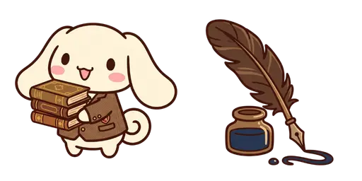 Cinnamoroll Dark Academia Cursor — Cinnamoroll Cursor Pack – Cute Aesthetic Mouse Cursors