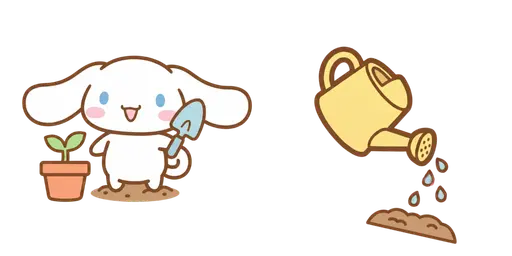 Cinnamoroll Gardening Cursor — Cinnamoroll Cursor Pack – Cute Aesthetic Mouse Cursors