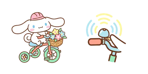 Cinnamoroll Mini Bike Ride Cursor — Cinnamoroll Cursor Pack – Cute Aesthetic Mouse Cursors