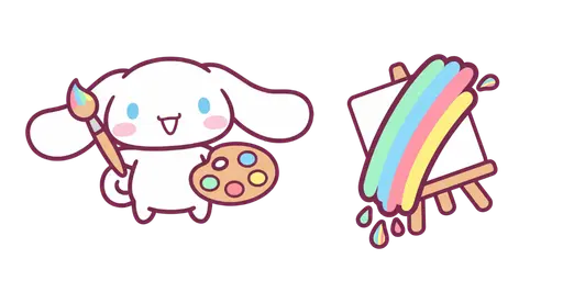 Cinnamoroll Painting Cursor — Cinnamoroll Cursor Pack – Cute Aesthetic Mouse Cursors