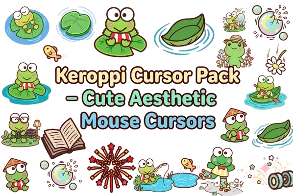 Keroppi Cursor Pack – Cute Aesthetic Mouse Cursors