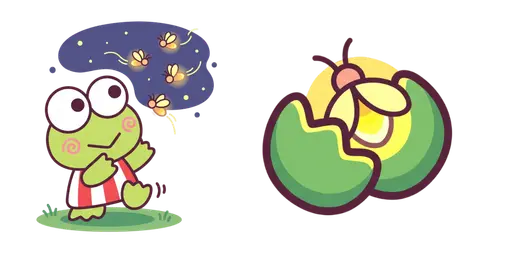 Keroppi Firefly Catching Cursor — Keroppi Cursor Pack – Cute Aesthetic Mouse Cursors