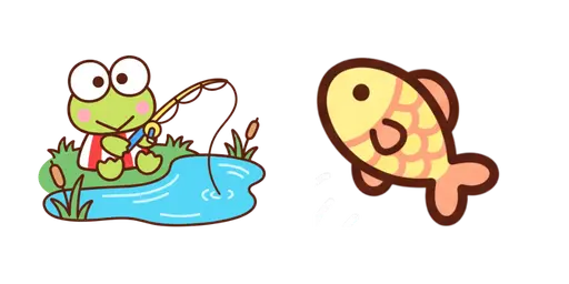 Keroppi Lakeside Fishing Cursor — Keroppi Cursor Pack – Cute Aesthetic Mouse Cursors