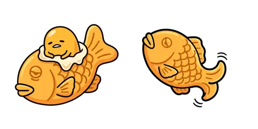 Gudetama Taiyaki Nap Cursor — Gudetama Cursor Pack – Cute Aesthetic Mouse Cursors