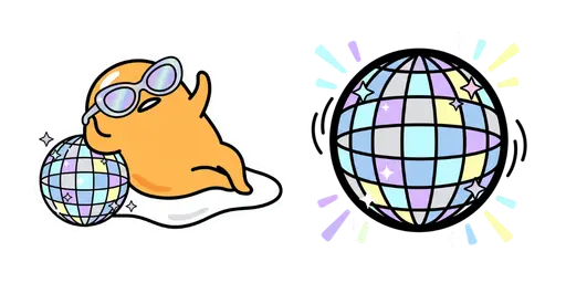 Gudetama Y2K Disco Cursor — Gudetama Cursor Pack – Cute Aesthetic Mouse Cursors