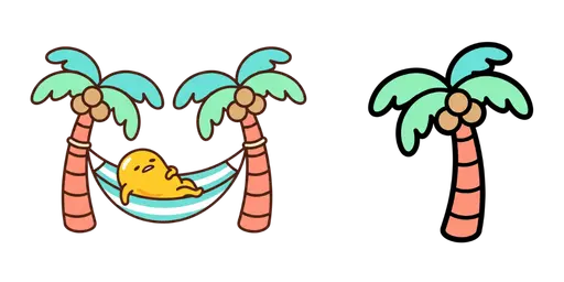Gudetama Hammock Nap Cursor — Gudetama Cursor Pack – Cute Aesthetic Mouse Cursors