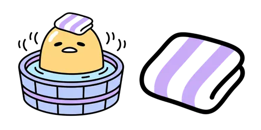 Gudetama Onsen Soak Cursor — Gudetama Cursor Pack – Cute Aesthetic Mouse Cursors