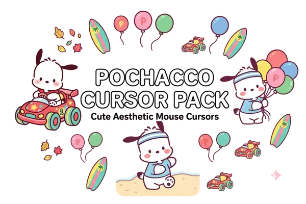 Pochacco Cursor Pack – Cute Aesthetic Mouse Cursors