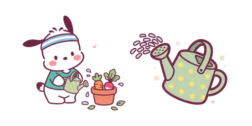 Pochacco Mini Veggie Garden Cursor — Pochacco Cursor Pack – Cute Aesthetic Mouse Cursors