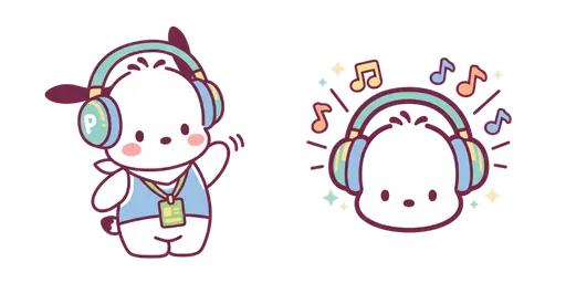 Pochacco Music Festival Cursor — Pochacco Cursor Pack – Cute Aesthetic Mouse Cursors