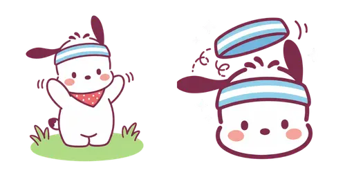 Pochacco Morning Aerobics Cursor — Pochacco Cursor Pack – Cute Aesthetic Mouse Cursors