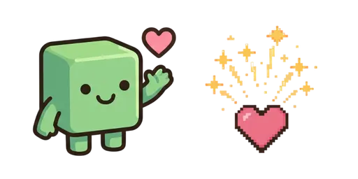 Roblox Greenie Friend Request Cursor — Roblox Cursor Pack – Cute Block Character Cursors