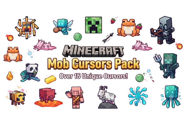 Minecraft Mobs Cursor Pack