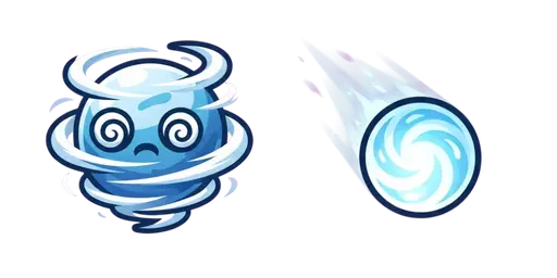 Minecraft Breeze Wind Charge Shot Cursor — Minecraft Mobs Cursor Pack