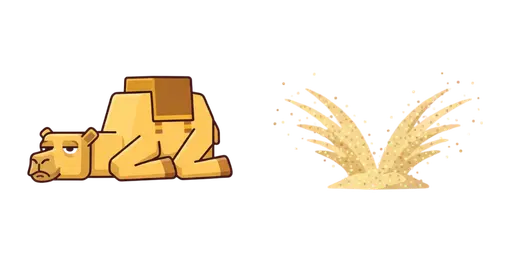 Minecraft Camel Sit Down Lazy Cursor — Minecraft Mobs Cursor Pack