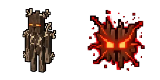 Minecraft Creaking Pale Garden Stare Cursor — Minecraft Mobs Cursor Pack