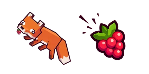 Minecraft Fox Berry Sneak Cursor — Minecraft Mobs Cursor Pack