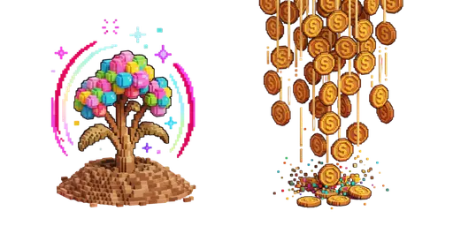 Roblox Candy Blossom & Sheckle Rain Cursor — Roblox Grow a Garden Cursor Pack
