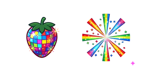Roblox Disco Mutation Strawberry Cursor — Roblox Grow a Garden Cursor Pack