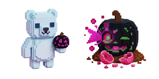 Roblox Ghost Bear & Spooky Pumpkin Cursor — Roblox Grow a Garden Cursor Pack