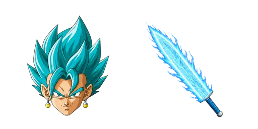 Dragon Ball Vegito Blue Cursor — Dragon Ball Cursors Pack