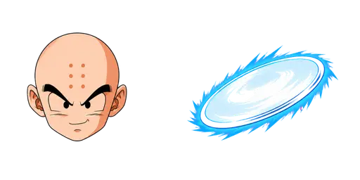 Dragon Ball Krillin & Destructo Disc Cursor — Dragon Ball Cursors Pack