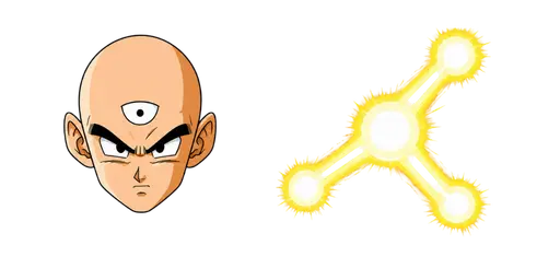 Dragon Ball Tien Shinhan & Tri-Beam Cursor — Dragon Ball Cursors Pack