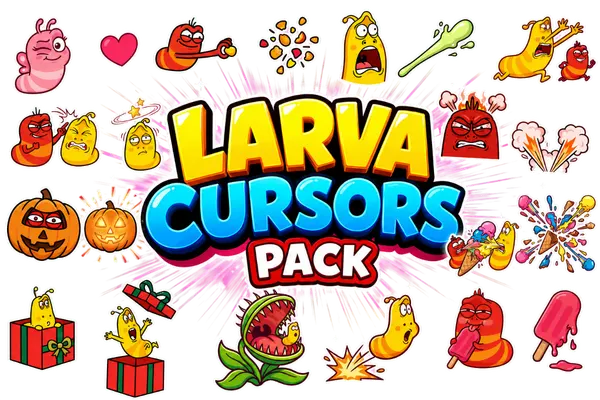 Larva Cursors Pack