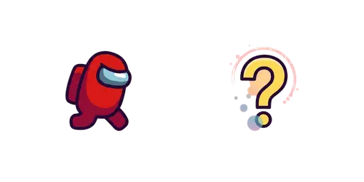 Among Us Red Impostor Sneaking Behind Blue Cursor — Among Us Cursors Pack