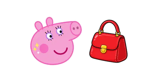Peppa Pig Mummy Pig & Handbag Cursor — Peppa Pig Cursors Pack