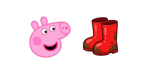 Peppa Pig & Red Wellies Cursor — Peppa Pig Cursors Pack
