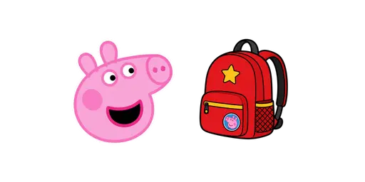 Peppa Pig & School Backpack Cursor — Peppa Pig Cursors Pack