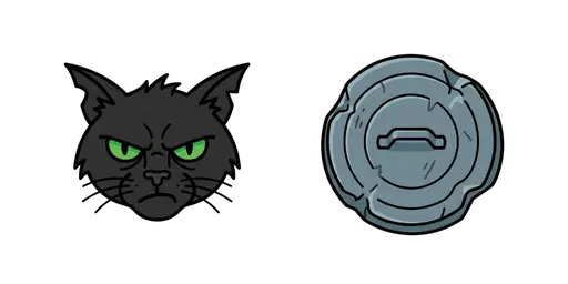 Tom And Jerry - Butch & Trash Can Lid Cursor — Tom And Jerry Cursors Pack