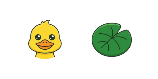 Tom And Jerry - Quacker & Pond Lily Pad Cursor — Tom And Jerry Cursors Pack