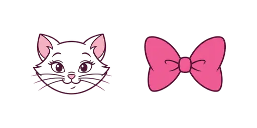 Tom And Jerry - Toodles Galore & Pink Bow Cursor — Tom And Jerry Cursors Pack