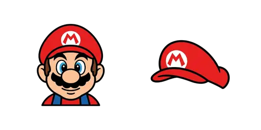Super Mario - Mario & Red M Cap Cursor — Super Mario Cursors Pack