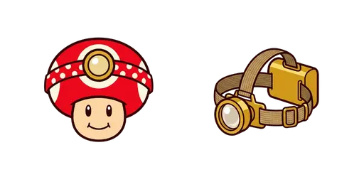 Super Mario - Captain Toad & Explorer Headlamp Cursor — Super Mario Cursors Pack