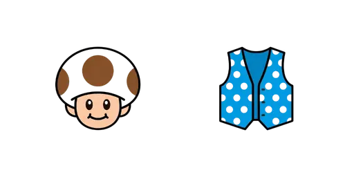 Super Mario - Toad & Blue Spotted Vest Cursor — Super Mario Cursors Pack