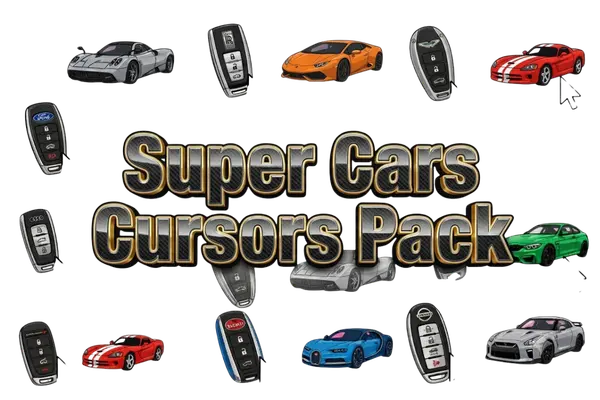 Super Cars Cursors Pack — Custom Cursor Collection