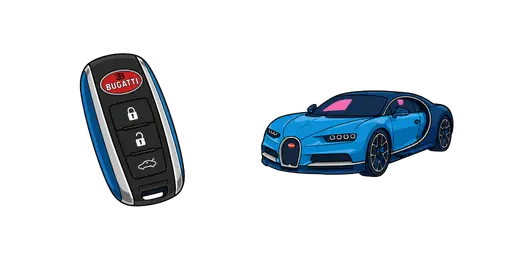 Super Cars - Bugatti Chiron Cursor — Super Cars Cursors Pack