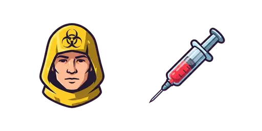 PUBG Biohazard Hood & Adrenaline Syringe Cursor — Pubg Cursors Pack
