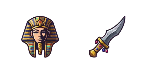 PUBG Golden Pharaoh Mask & Ancient Dagger Cursor — Pubg Cursors Pack