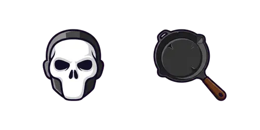 PUBG Skull Mask Trooper & Frying Pan Cursor — Pubg Cursors Pack