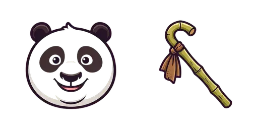 Kung Fu Panda Li Shan & Walking Staff Cursor — Kung Fu Panda Cursors Pack
