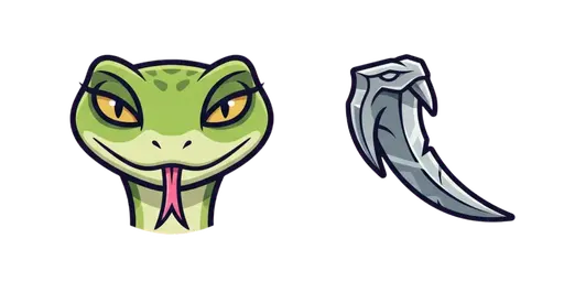 Kung Fu Panda Master Viper & Fang Blade Cursor — Kung Fu Panda Cursors Pack